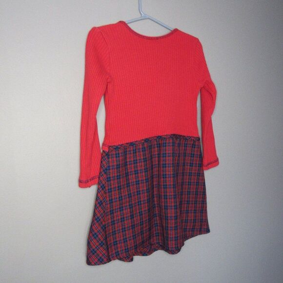 Y2K Plaid Dress Girls Size 5 Red Multicolor Embellished Plaid Retro VTG School - Picture 7 of 16